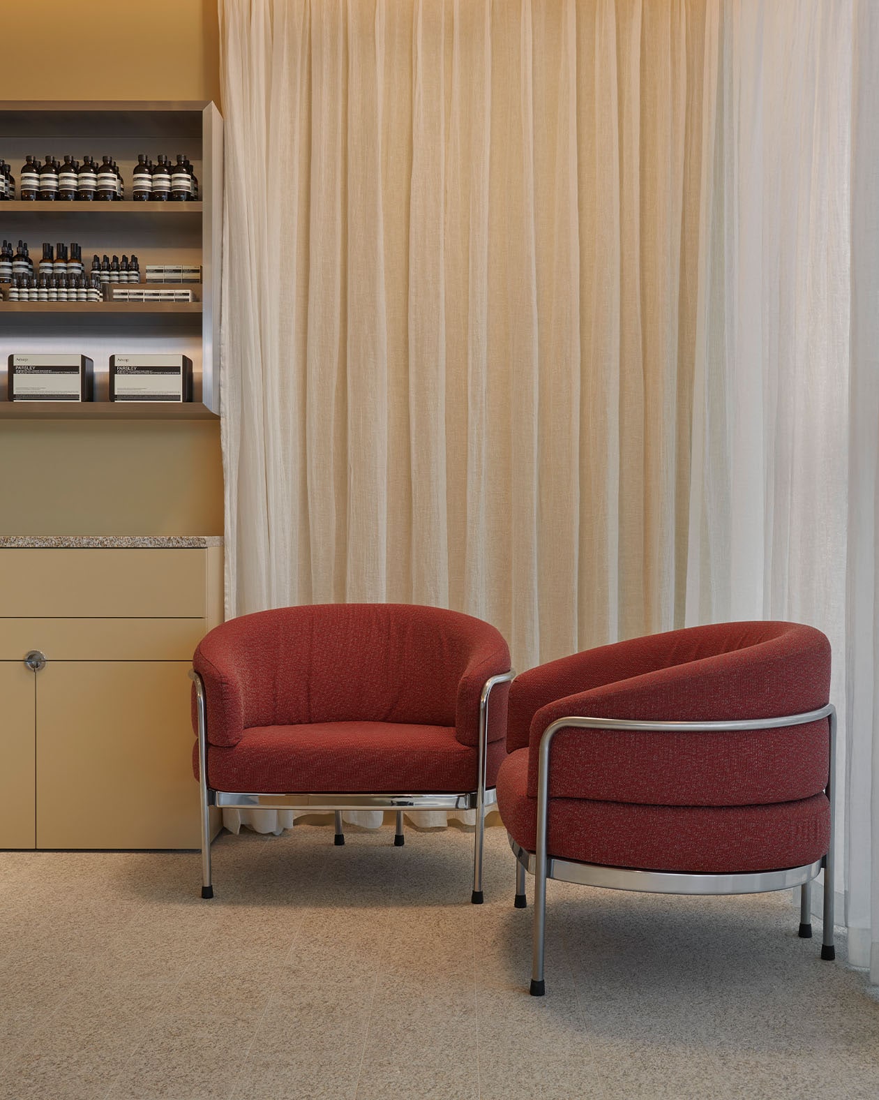 Aesop Festival Walk store interior detail
