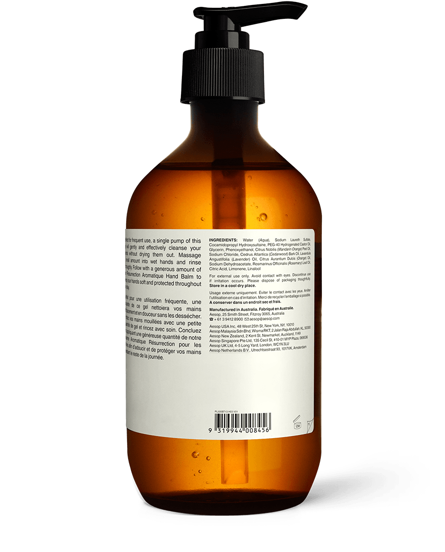 ハンドケア・ハンドクリーム Aesop Hand Wash Amazon.com : Aesop Resurrection Aromatique Hand Wash