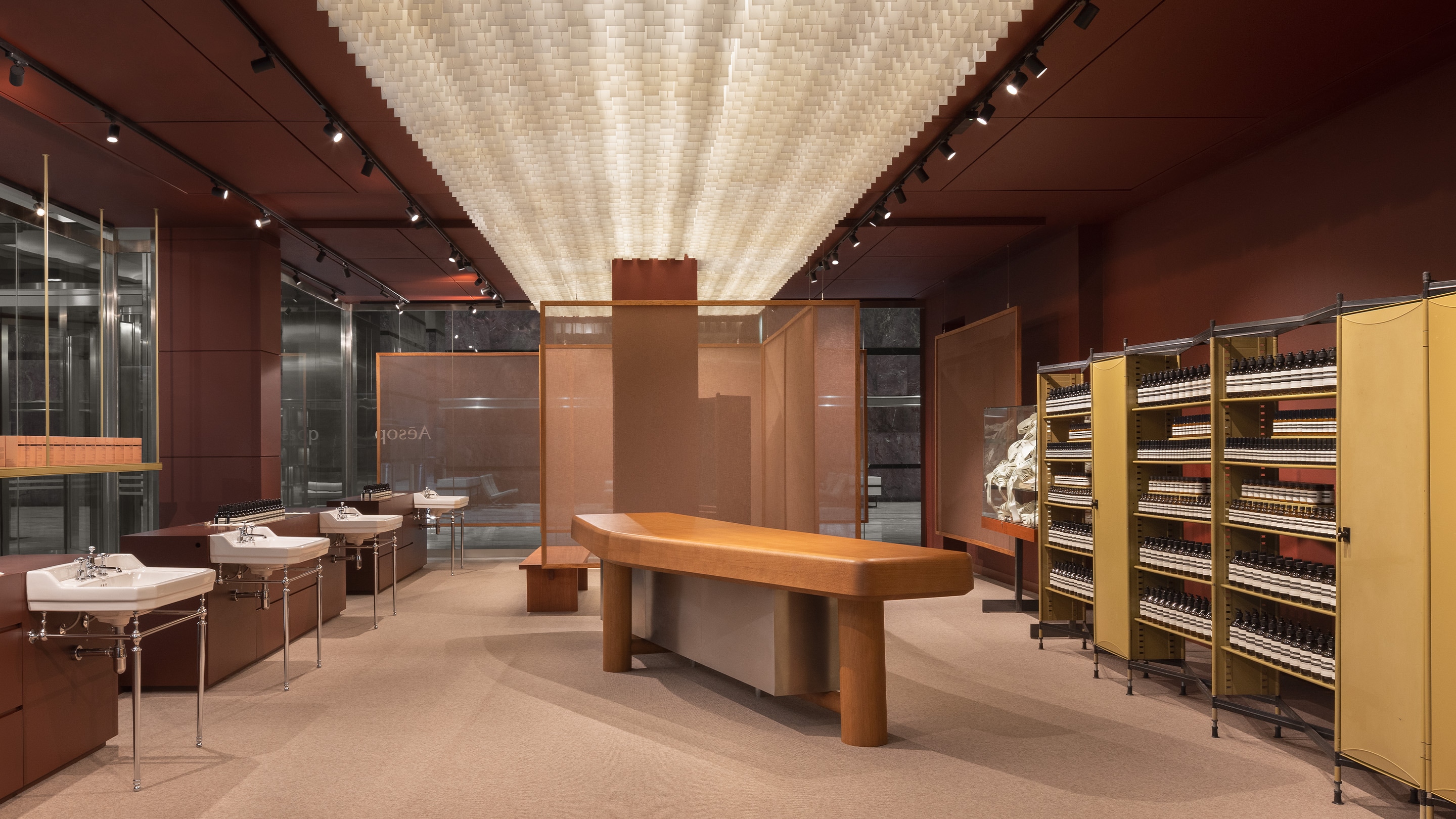 Aesop Canary Wharf store interior