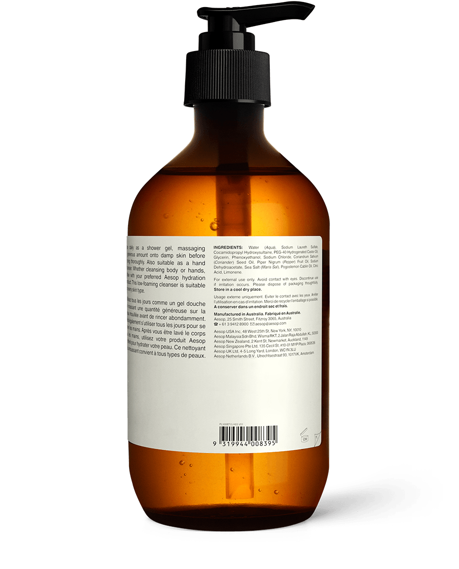 ボディソープ Aesop Gentle Body Cleanser 500ml Amazon.co.jp: イソップ ボディクレンザー 11 500ml [並行輸入品