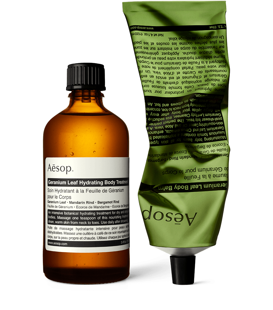 Aesop Geranium Leaf Duet ボディクレンザー&ボディバーム Geranium Leaf Duet | Body Care Set | Aesop
