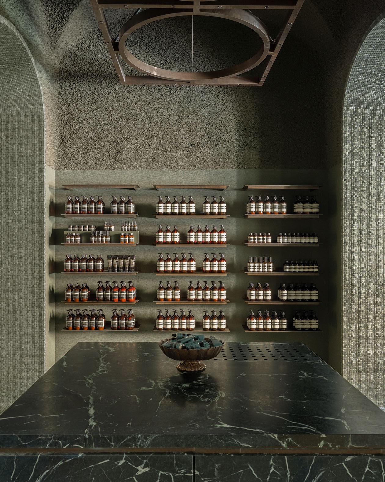 Aesop Via del Babuino store interior product display.