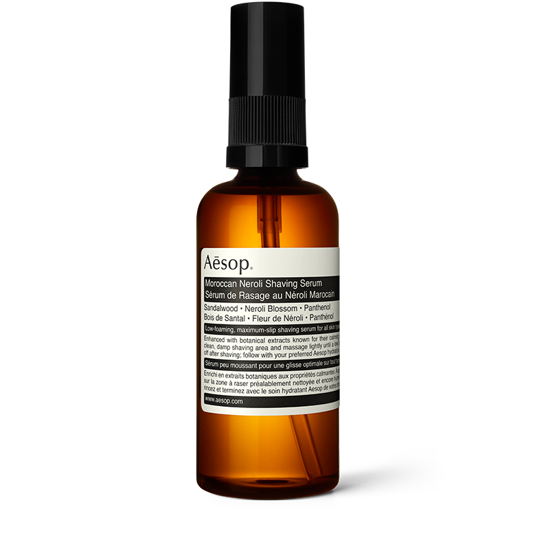 Moroccan Neroli Shaving Serum with pump 