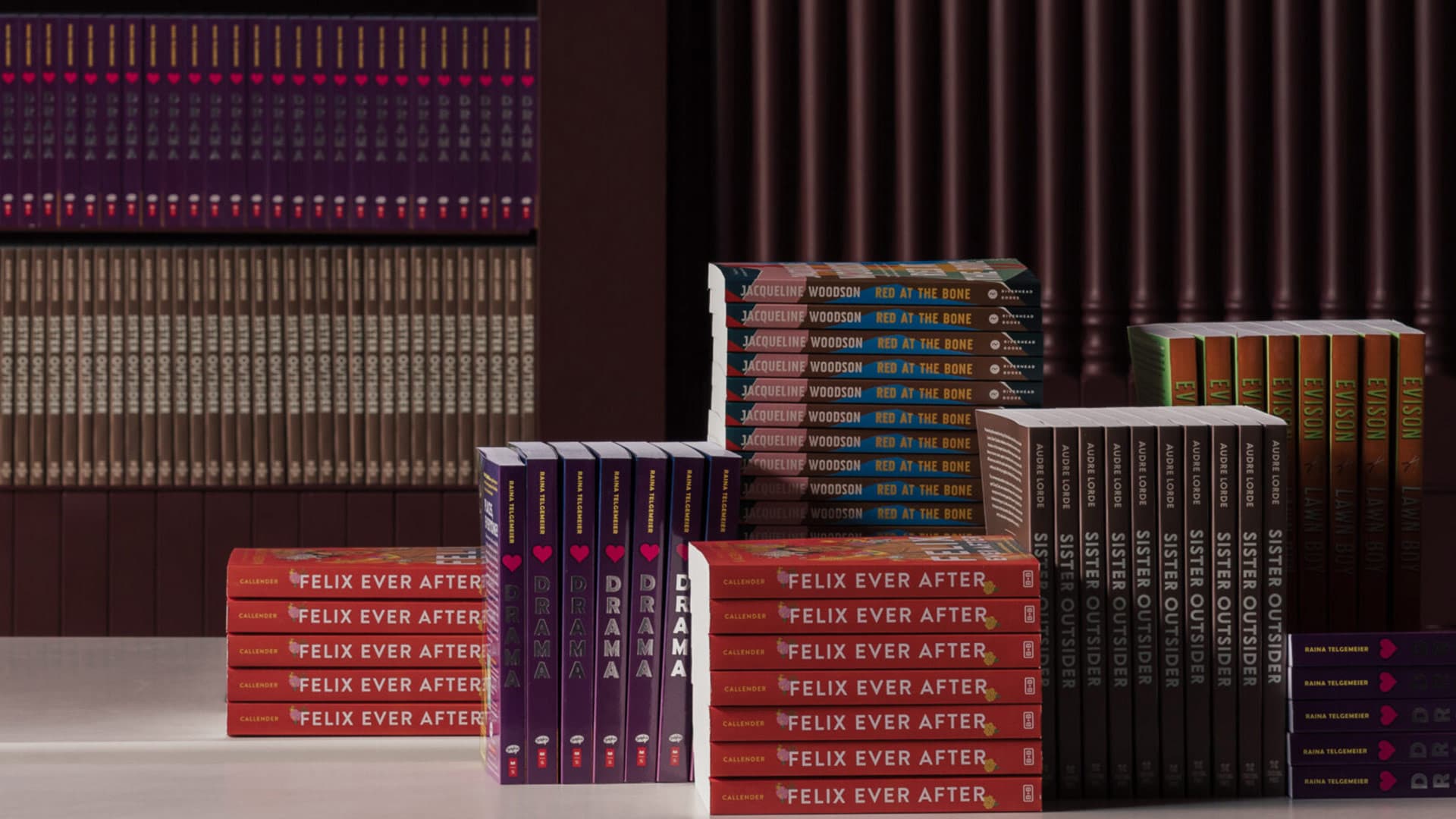A room filled with books