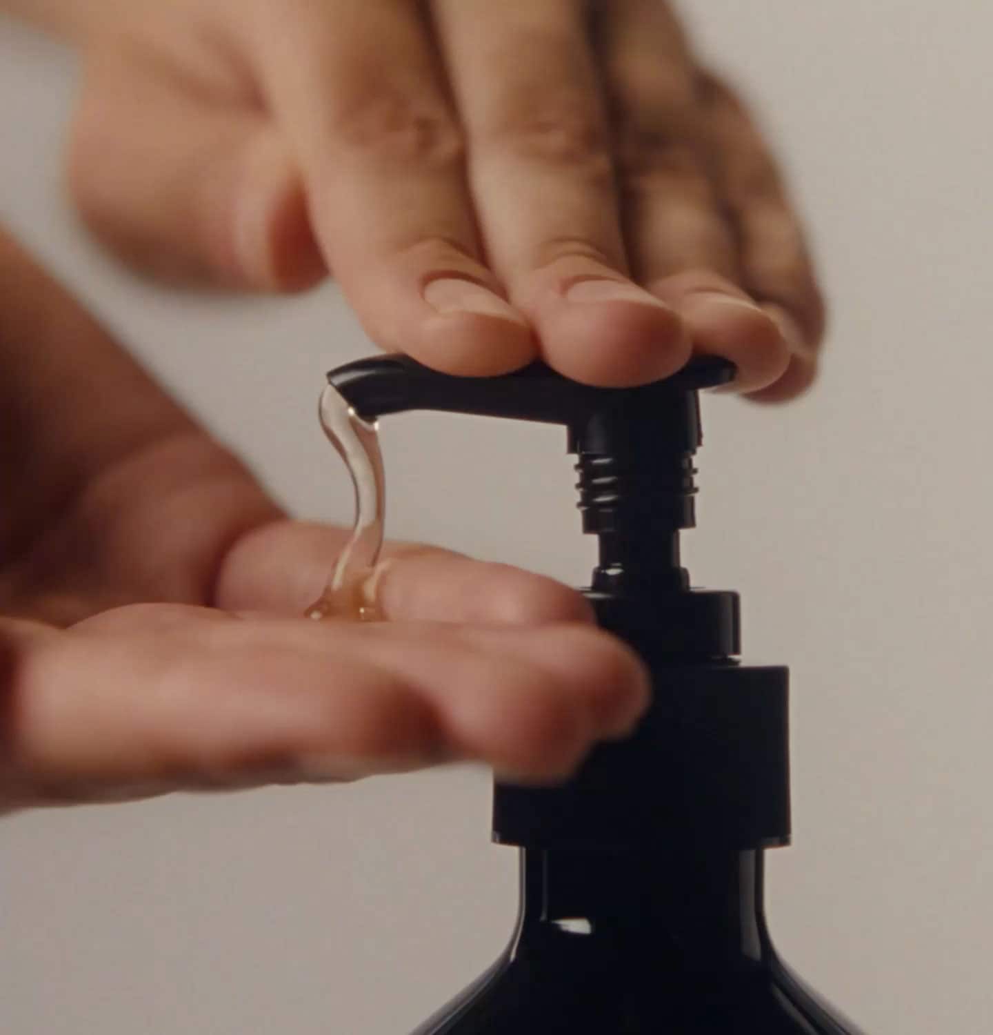 Hand pumping Aesop hand wash