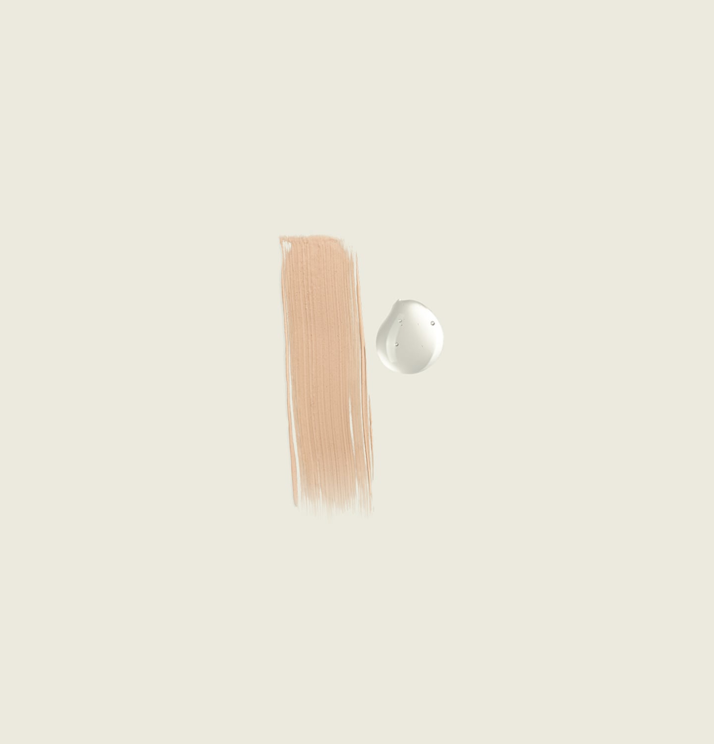 Texture of Chamomile Concentrate Anti-Blemish Masque and Control, side by side.