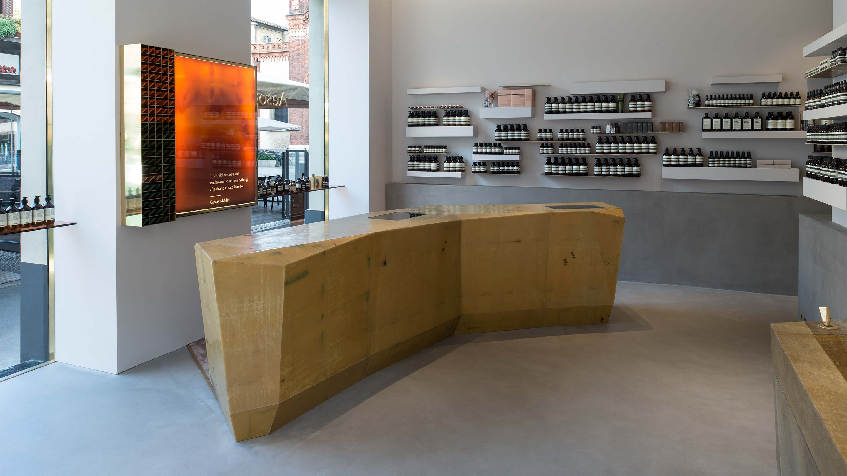 Aesop Brera store interior