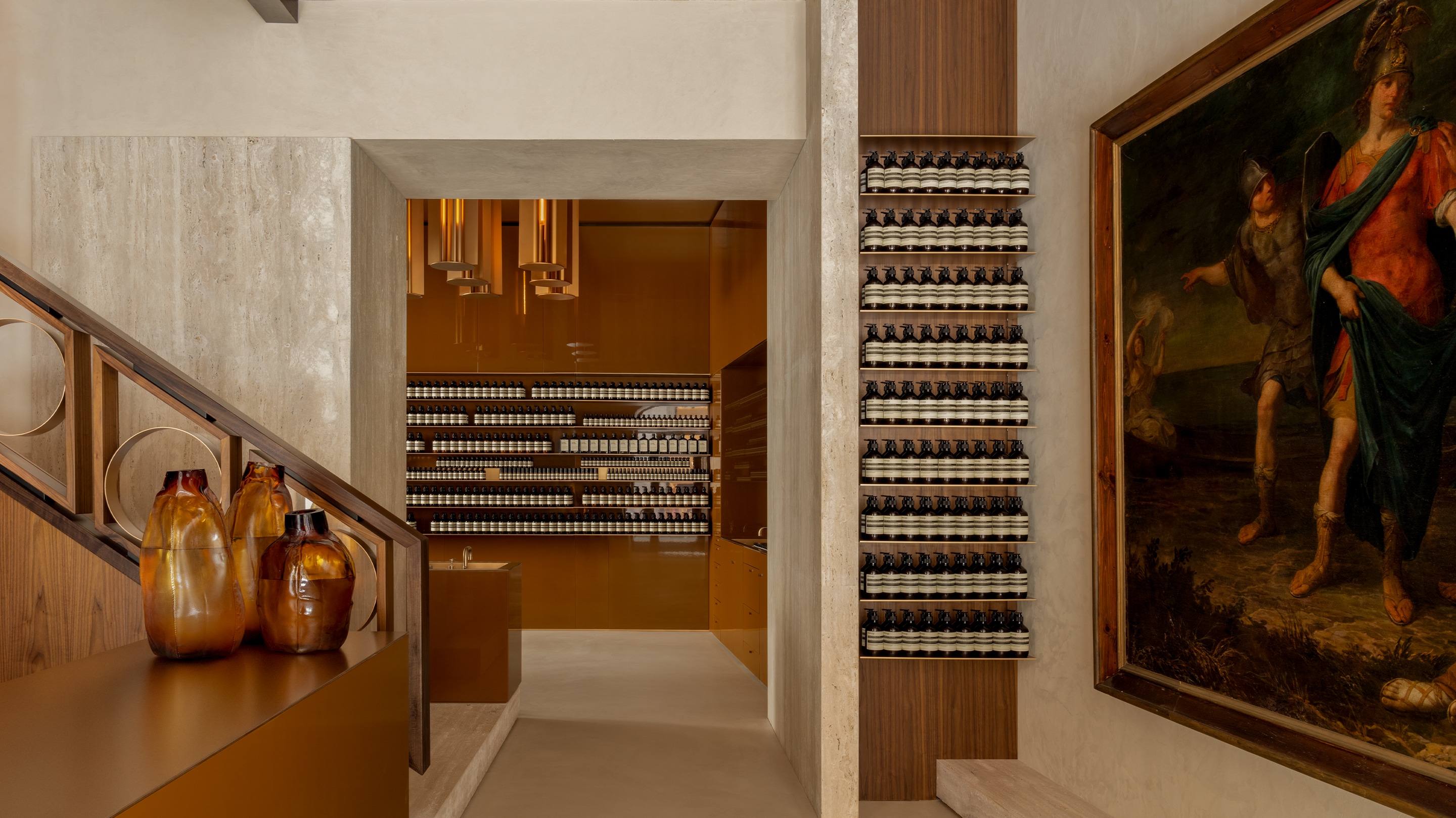 Aesop Via del Corso store interior product display