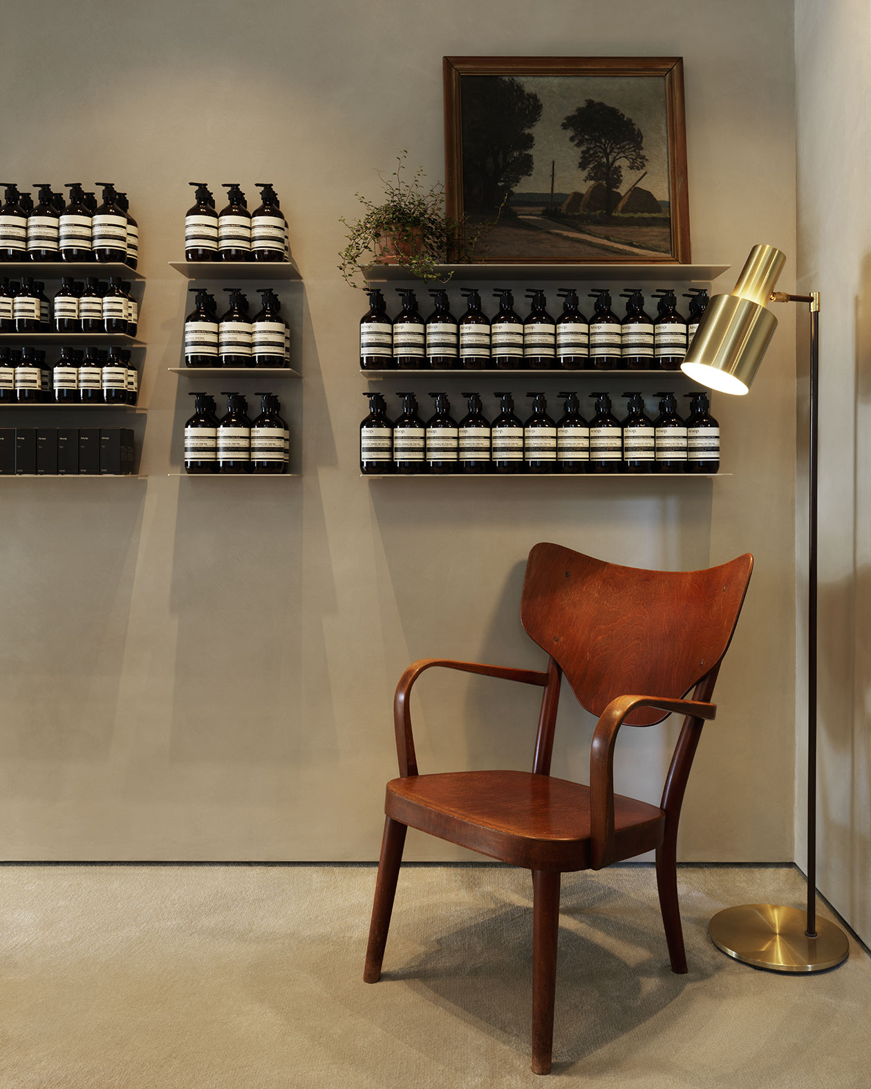 Aesop Frederiksberg store interior detail