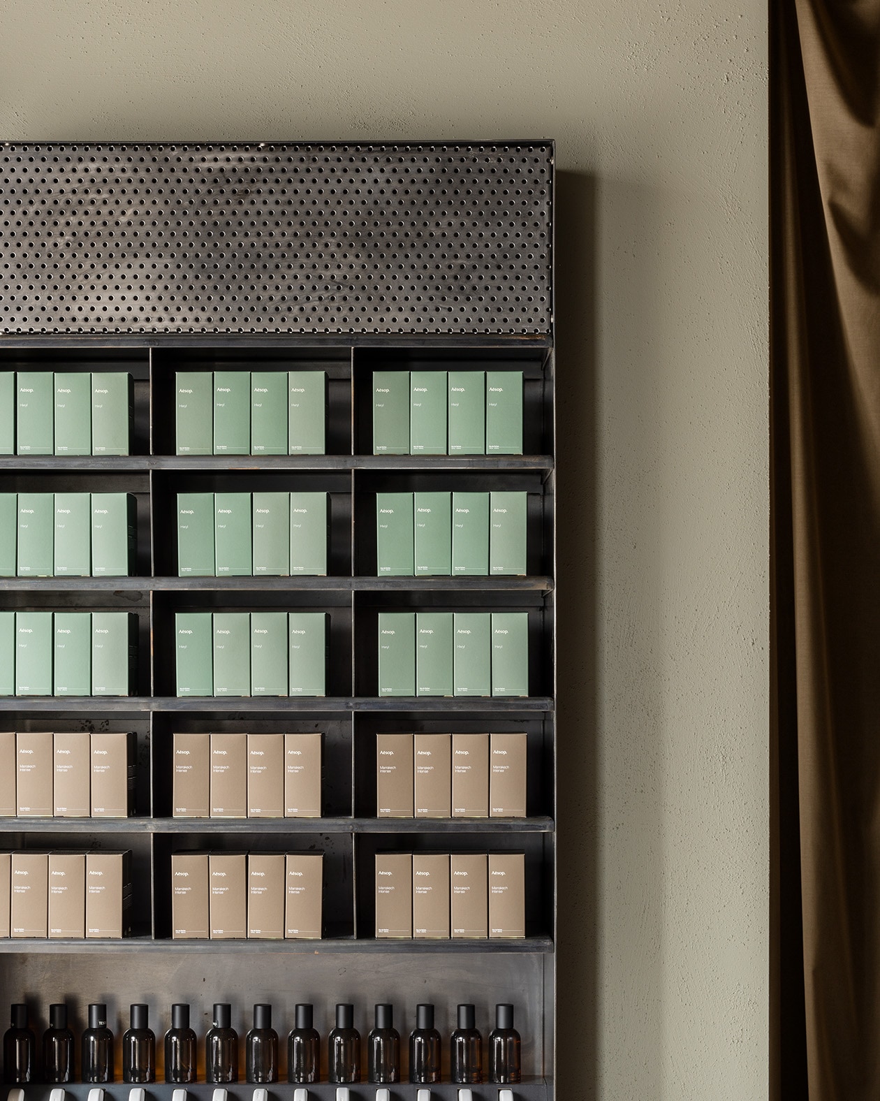 Aesop Glasgow store fragrance display