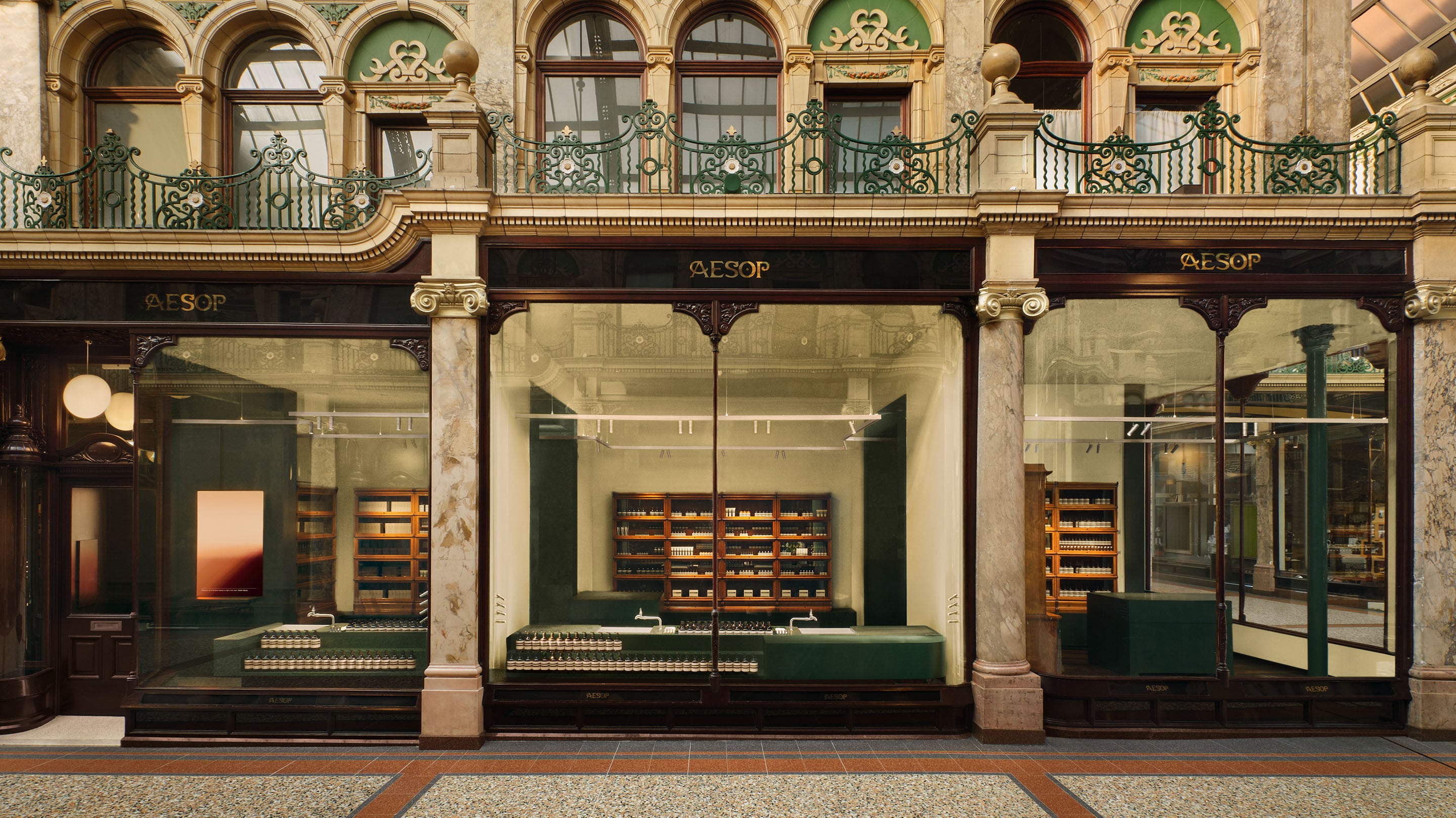 Aesop Leeds store facade.