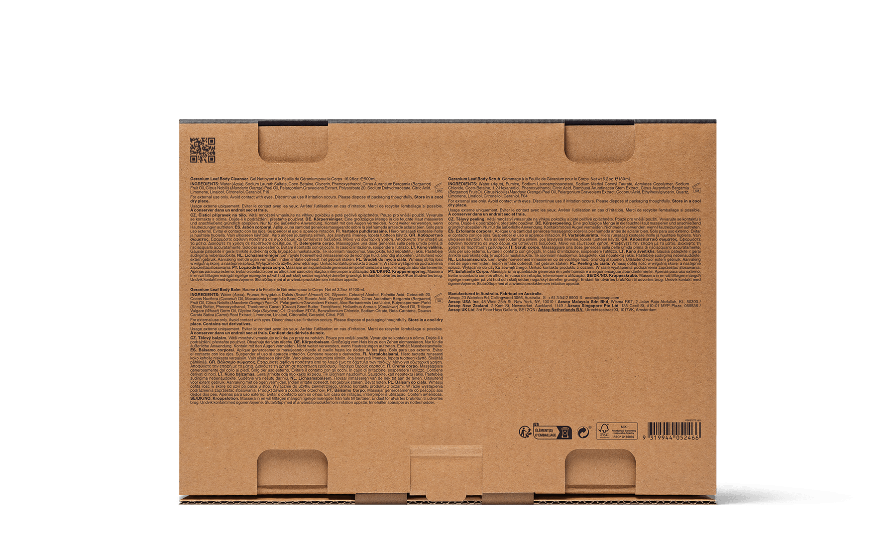 Aesop Geranium Leaf Duet セット Geranium Leaf Duet | Body Care Set | Aesop