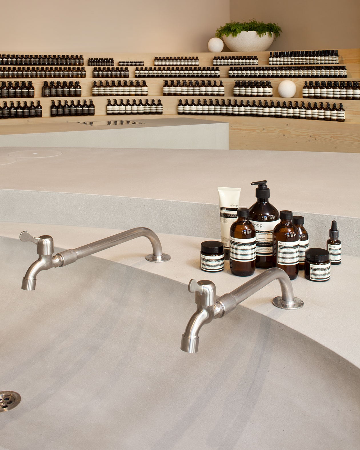 Aesop Grabenstrasse store basin tap.